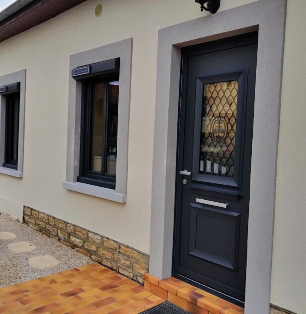 Porte d'entrée MONALU DIVA / Volets roulants ALU